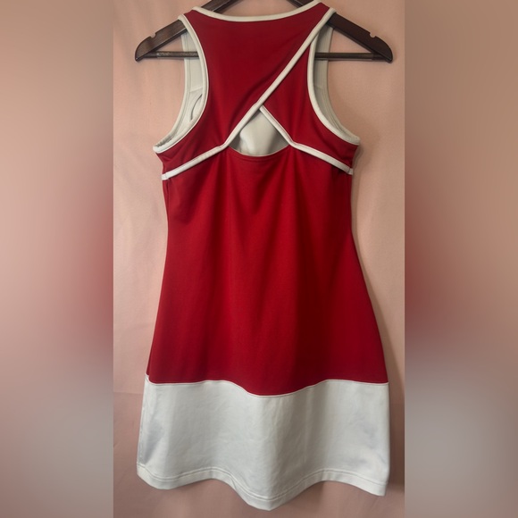 Reebok Red Tennis Dress With Built In Bra - Picture 2 of 7